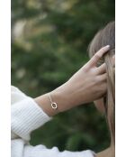 16 mm verzilverde achthoekige armband