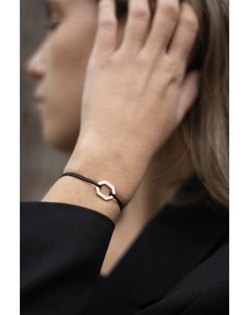 Octagon 16mm versilbert/grau plattiertes Armband