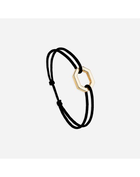 Octagon 16 mm vergoldetes/schwarz plattiertes Armband