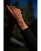 Achthoekige armbandpakketten in goud/bruin-zwart vergulde