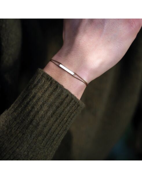 Achthoekige armbandpakketten in goud/bruin-zwart vergulde