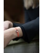 Gehämmertes versilbertes flaches Kreis-Armband