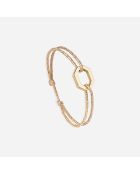 Octagon 16mm vergoldetes Armband