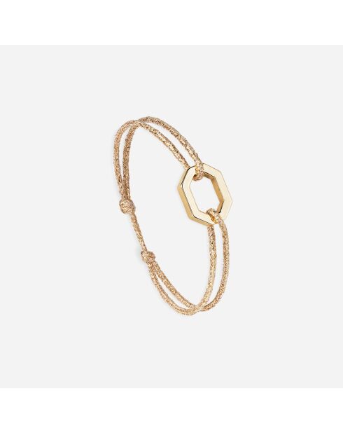 Octagon 16mm vergoldetes Armband