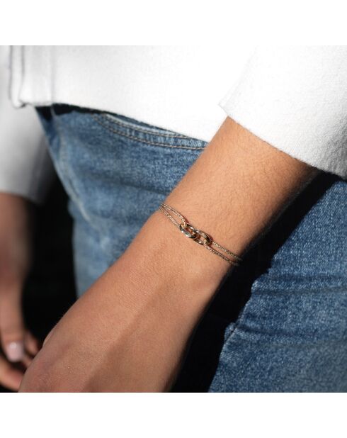 Octagon-Armbandpackungen mit Silber-/Blauvergoldung