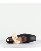 Ballerines en cuir Dafne noires