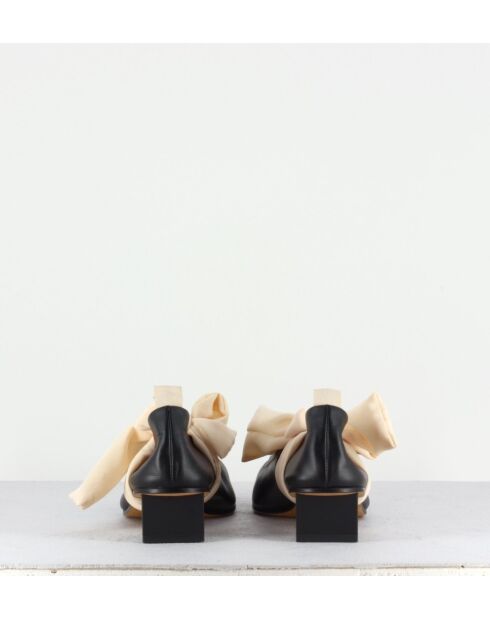 Ballerines en cuir Dafne noires