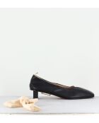 Ballerines en cuir Dafne noires