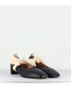 Ballerines en cuir Dafne noires