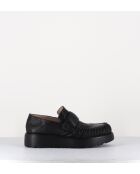 X23 zwarte leren instappers