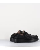 X23 zwarte leren instappers