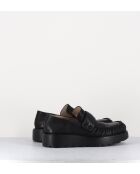 X23 zwarte leren instappers