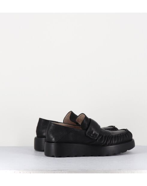 X23 zwarte leren instappers