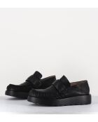 X23 zwarte leren instappers