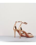 Sandalias de piel muy doradas