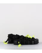 Jane zwarte leren sandalen