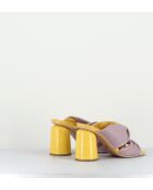 Nikki16 Mules Pantoletten mit quadratischer Zehenpartie, Absatz 8 cm, mehrfarbig