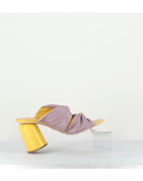 Nikki16 Mules Pantoletten mit quadratischer Zehenpartie, Absatz 8 cm, mehrfarbig