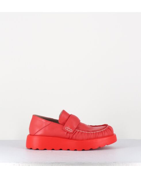 X23 rode leren instappers