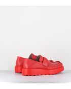 X23 rode leren instappers