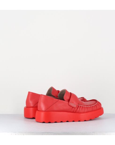 X23 rode leren instappers