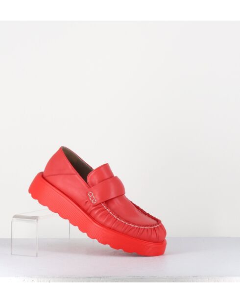 X23 rode leren instappers