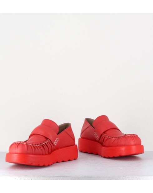 X23 rode leren instappers