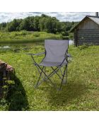 Fauteuil Le camping gris anthracite - 82x50x80 cm