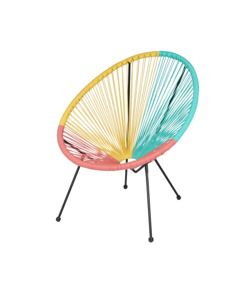 Poltrona in resina Le cabana 3 colori - D.72cm