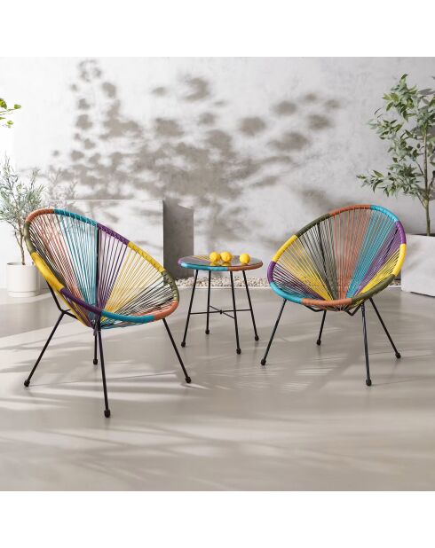 Poltrona in resina Le cabana 3 colori - D.72cm