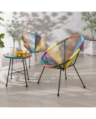 Poltrona in resina Le cabana 3 colori - D.72cm