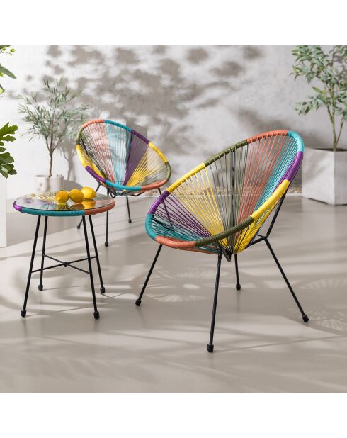 Poltrona in resina Le cabana 3 colori - D.72cm