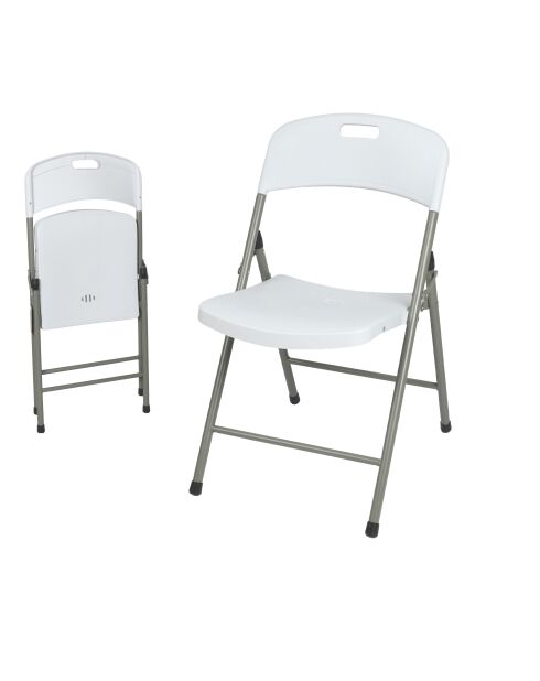 Set van 2 vouwstoelen Reception wit - 47x43x79 cm
