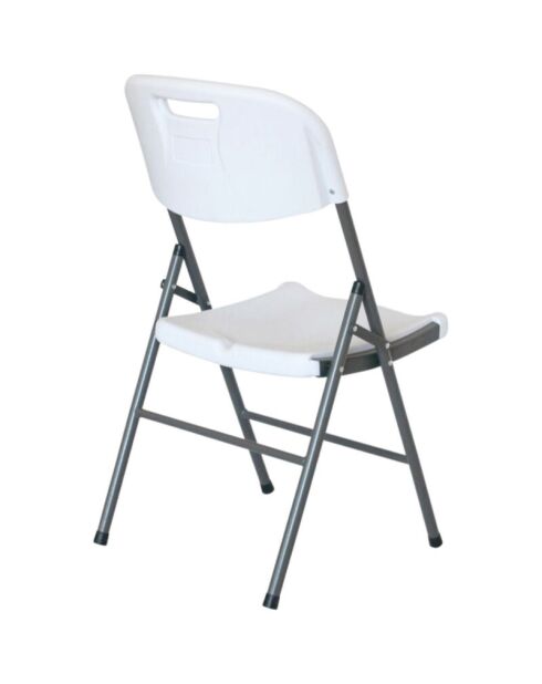 Set van 2 vouwstoelen Reception wit - 47x43x79 cm