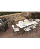 Set van 2 vouwstoelen Reception wit - 47x43x79 cm