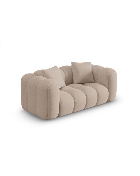 Canapé Elise 2 places cappuccino - 178x94x70 cm