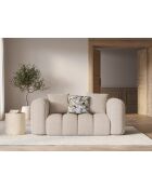 Canapé Elise 2 places cappuccino - 178x94x70 cm