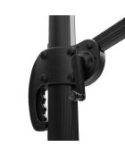 Hellgrauer runder Offset-Sonnenschirm - D.300 cm