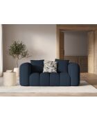 Sofá Elise de 2 plazas azul real - 178x94x70 cm