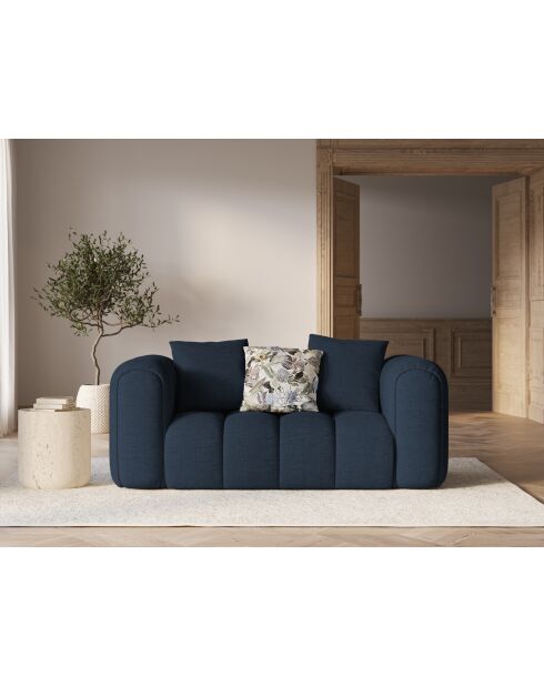 Divano Elise 2 posti blu royal - 178x94x70 cm