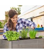 Moestuin op houten poten Mijn grijze tuin - 81x40x78 cm