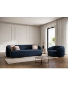 Louis 1-zits fluwelen fauteuil koningsblauw - 93x90x74 cm