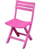 Set van 2 opvouwbare tuinstoelen Birki fuchsia - 41,5x40x79cm