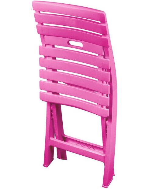 Set van 2 opvouwbare tuinstoelen Birki fuchsia - 41,5x40x79cm