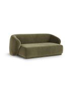 Louis 2-Sitzer-Samtsofa grün - 180x93x74 cm