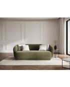 Louis 2-Sitzer-Samtsofa grün - 180x93x74 cm