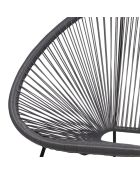 Le Cabana antracietgrijze 2-zitsbank in hars - 137x92x85 cm