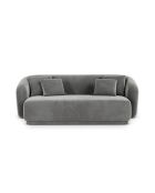 Louis 2-Sitzer-Sofa aus grauem Samt - 180x93x74 cm