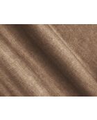 Divano angolare destro in velluto beige scuro a 4 posti Simona con contenitore - 275x142x84 cm