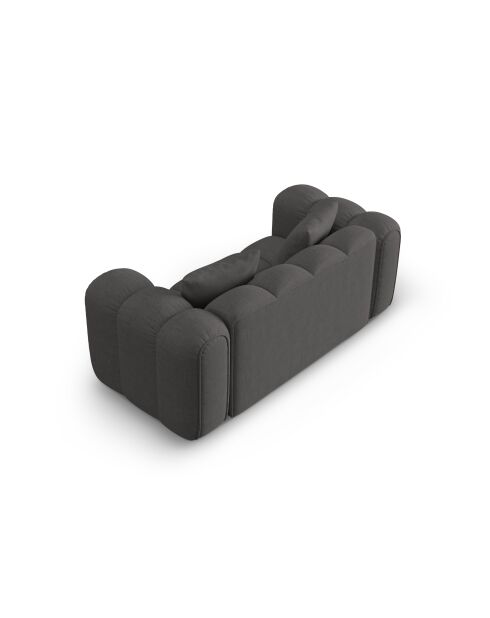 Canapé Elise 2 places gris - 178x94x70 cm